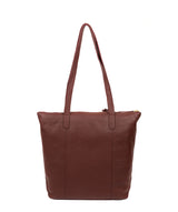 'Blendon' Burgundy Leather Tote Bag