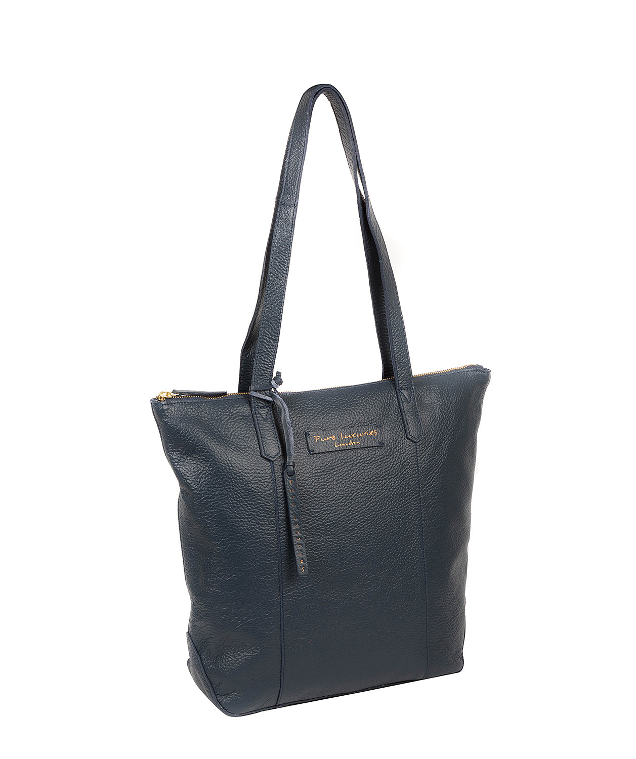 'Blendon' Denim Leather Tote Bag