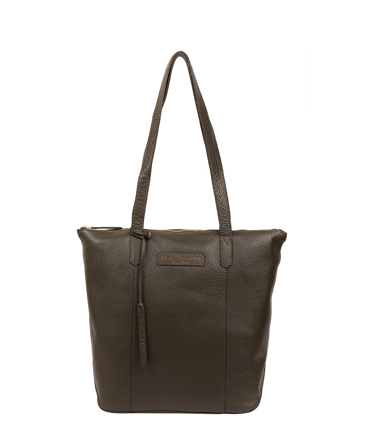 'Blendon' Hunter Green Leather Tote Bag