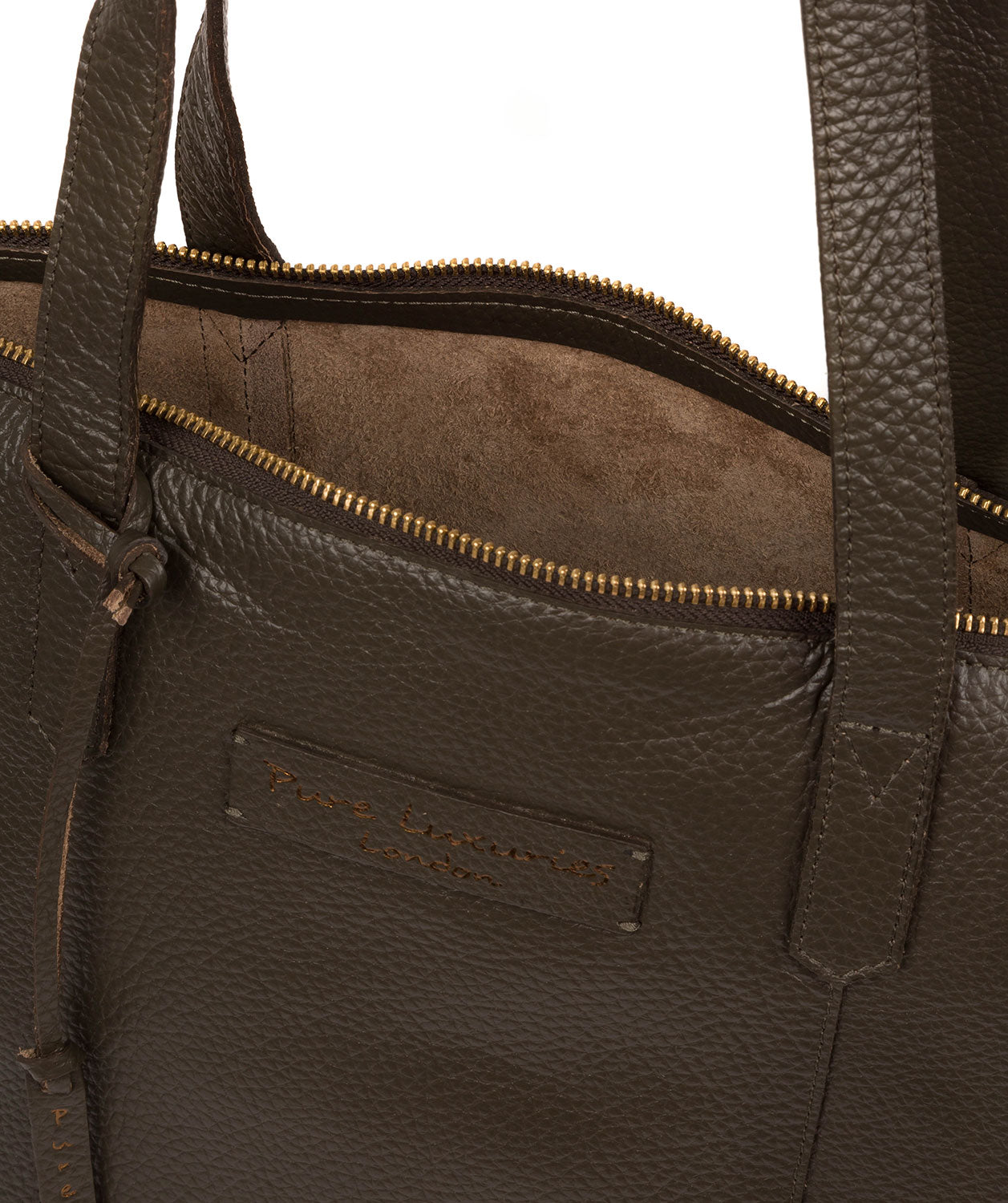 'Blendon' Hunter Green Leather Tote Bag