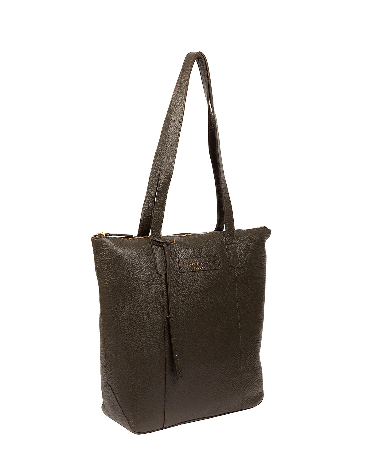 'Blendon' Hunter Green Leather Tote Bag