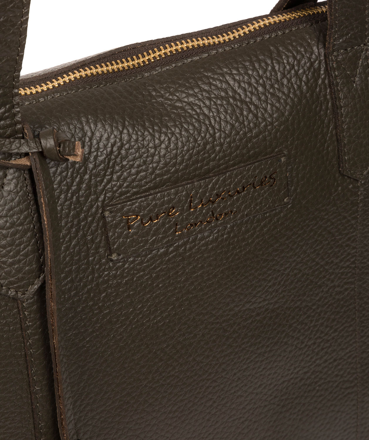 'Blendon' Hunter Green Leather Tote Bag