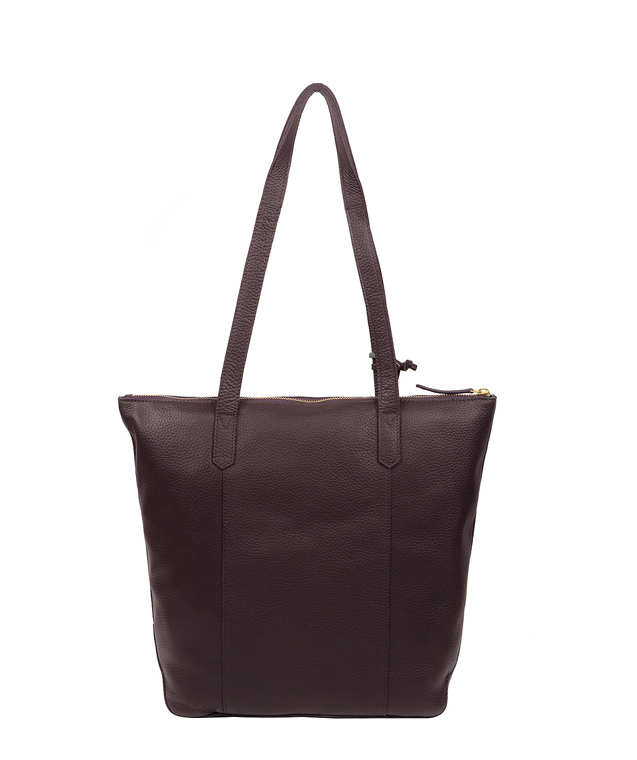 'Blendon' Plum Leather Tote Bag