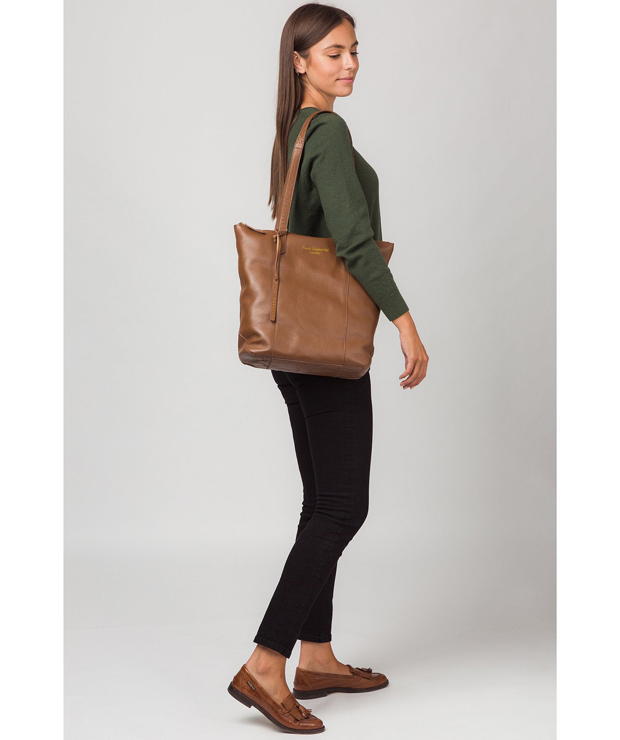 'Blendon' Tan Leather Tote Bag
