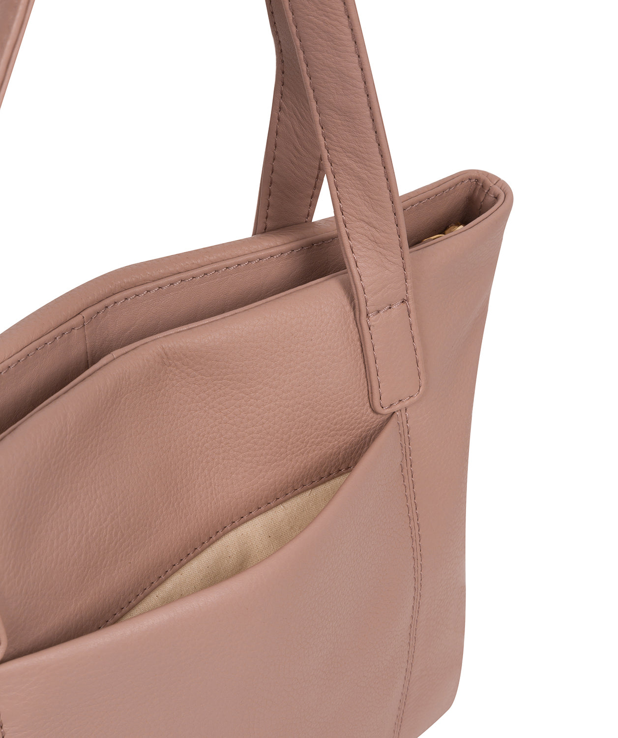 'Adley' Blush Pink Leather Handbag