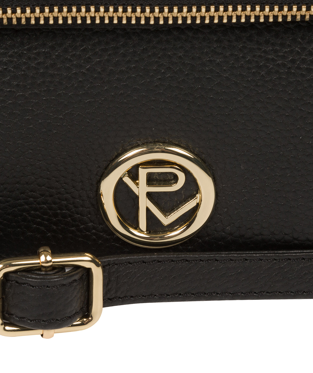 'Floria' Black Leather Cross Body Bag image 6
