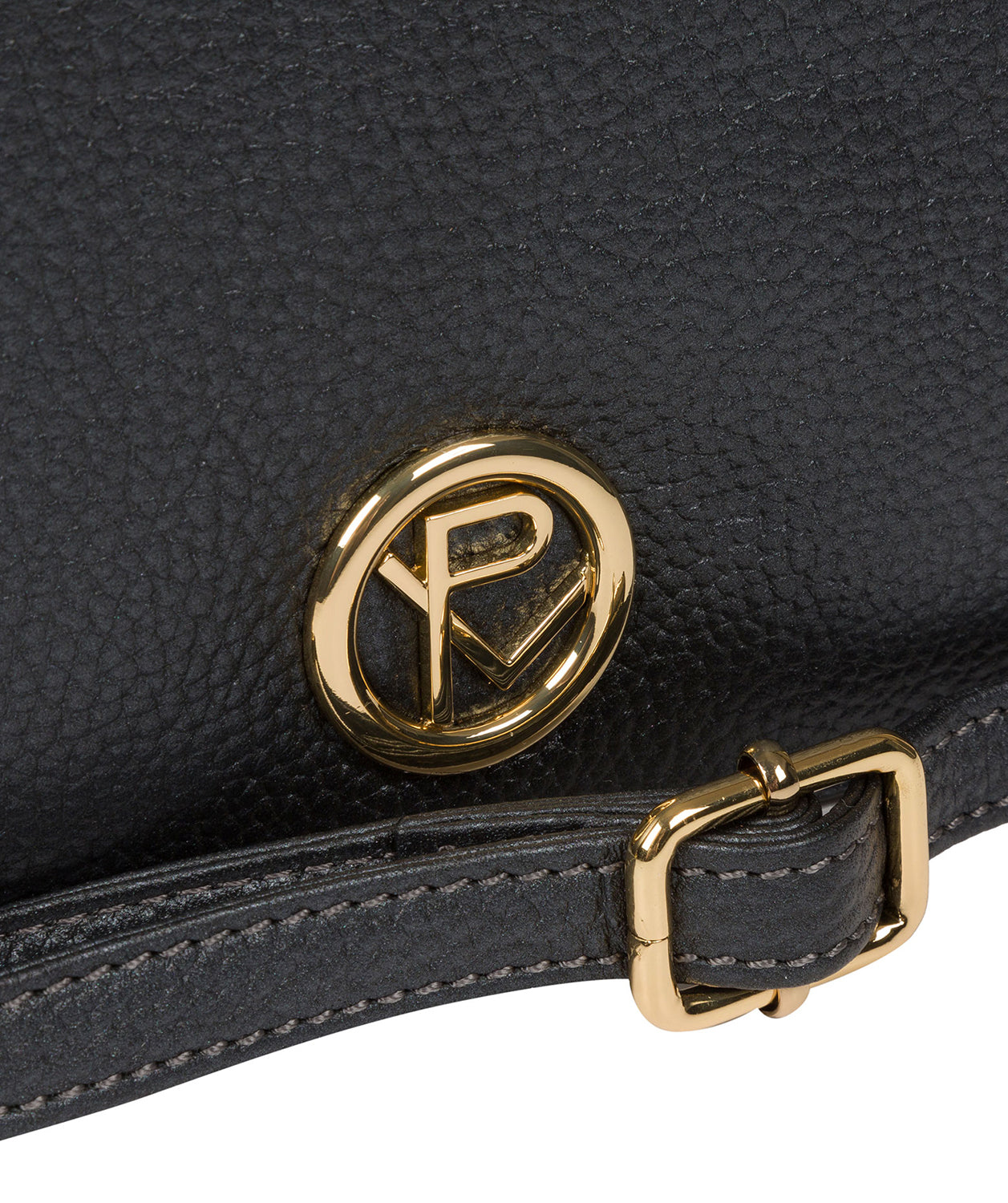 'Esmee' Metallic Blue Steel Leather Cross Body Clutch Bag Pure Luxuries London