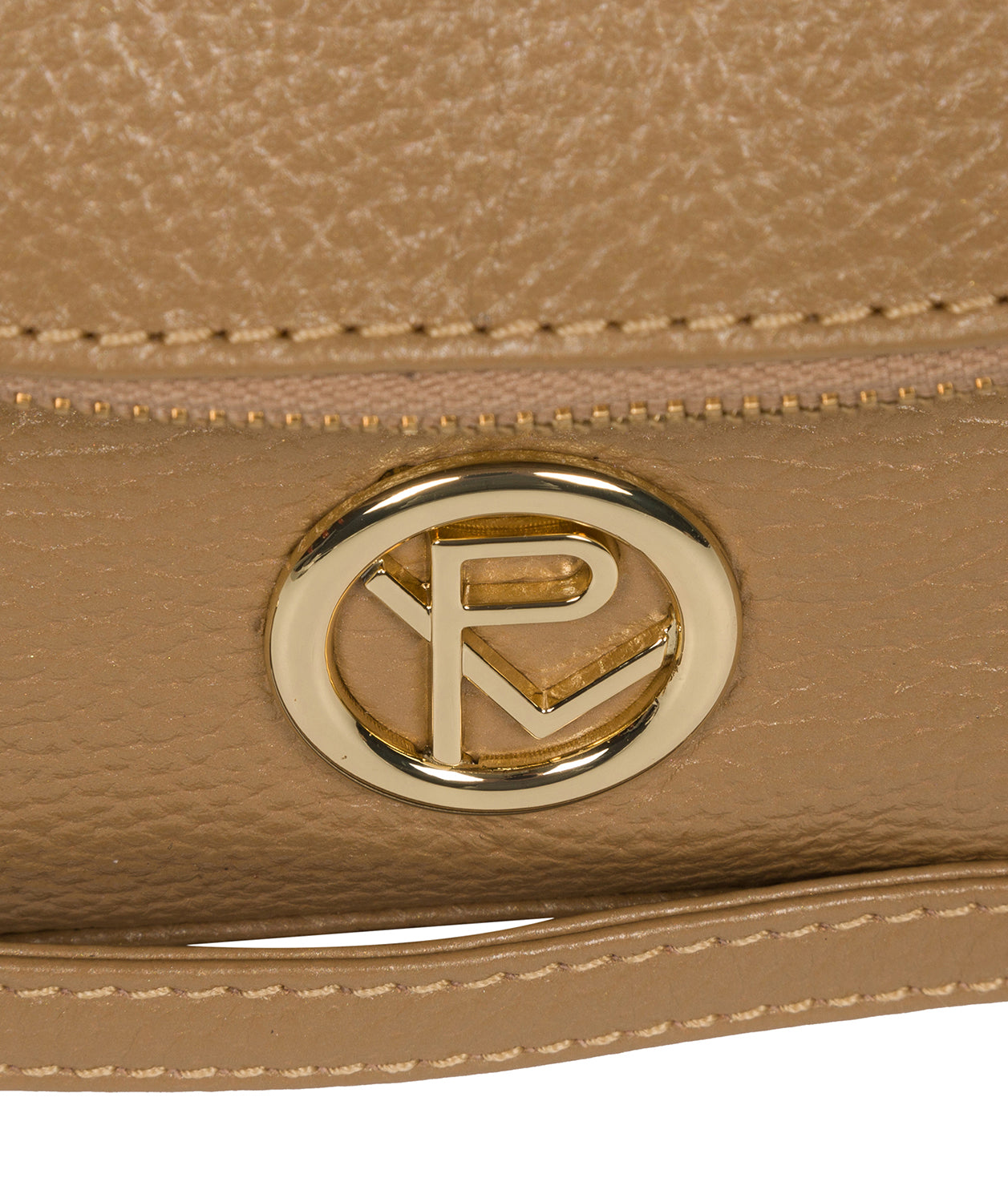 'Giselle' Metallic Champagne Leather Cross Body Bag image 6