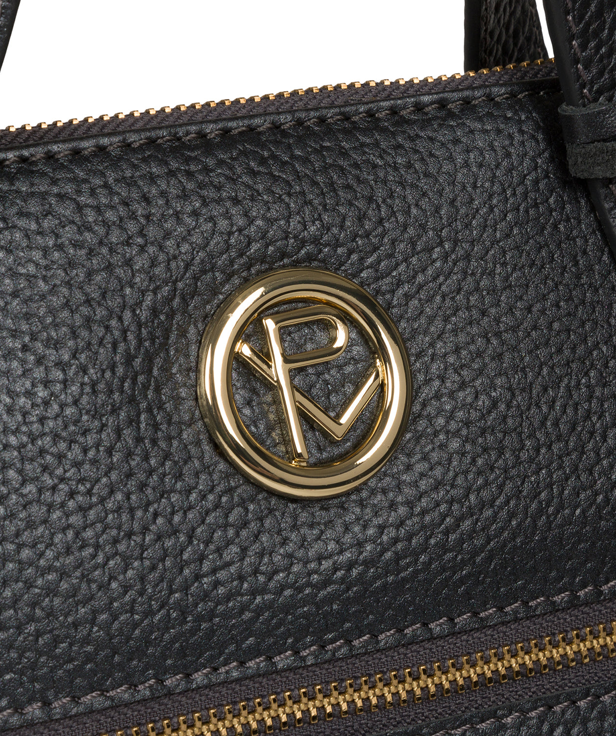 'Claudette' Metallic Blue Steel Leather Handbag image 6