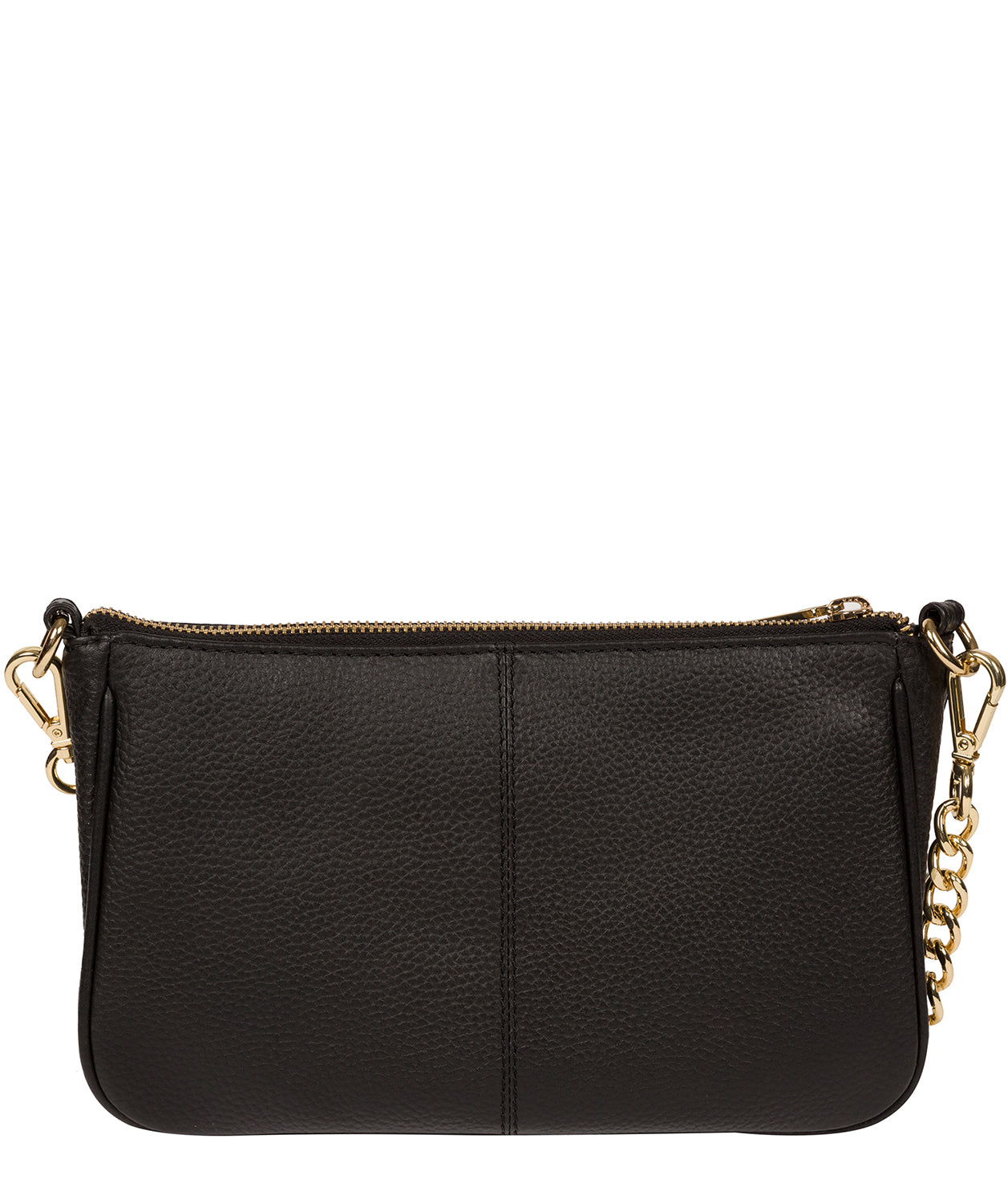 'Yvette' Black Leather Cross Body Bag image 3