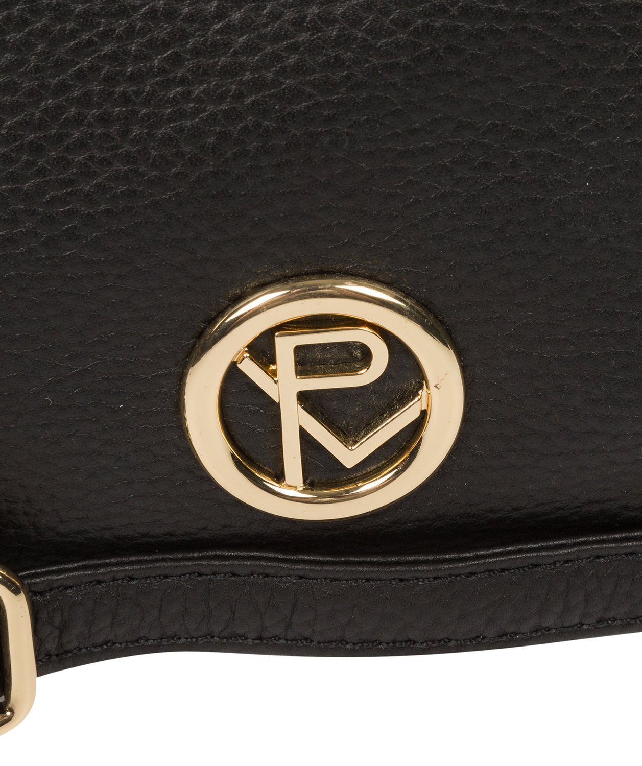 'Yvette' Black Leather Cross Body Bag image 6