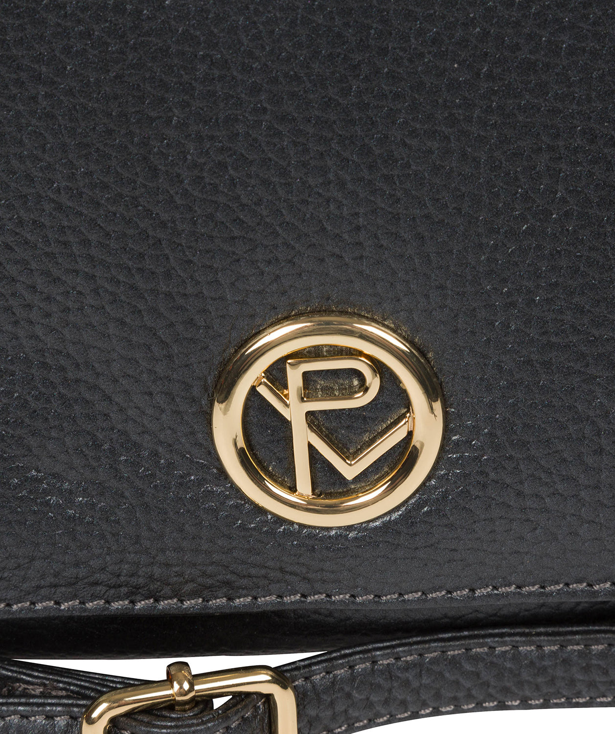 'Paulette' Metallic Blue Steel Leather Cross Body Bag image 6