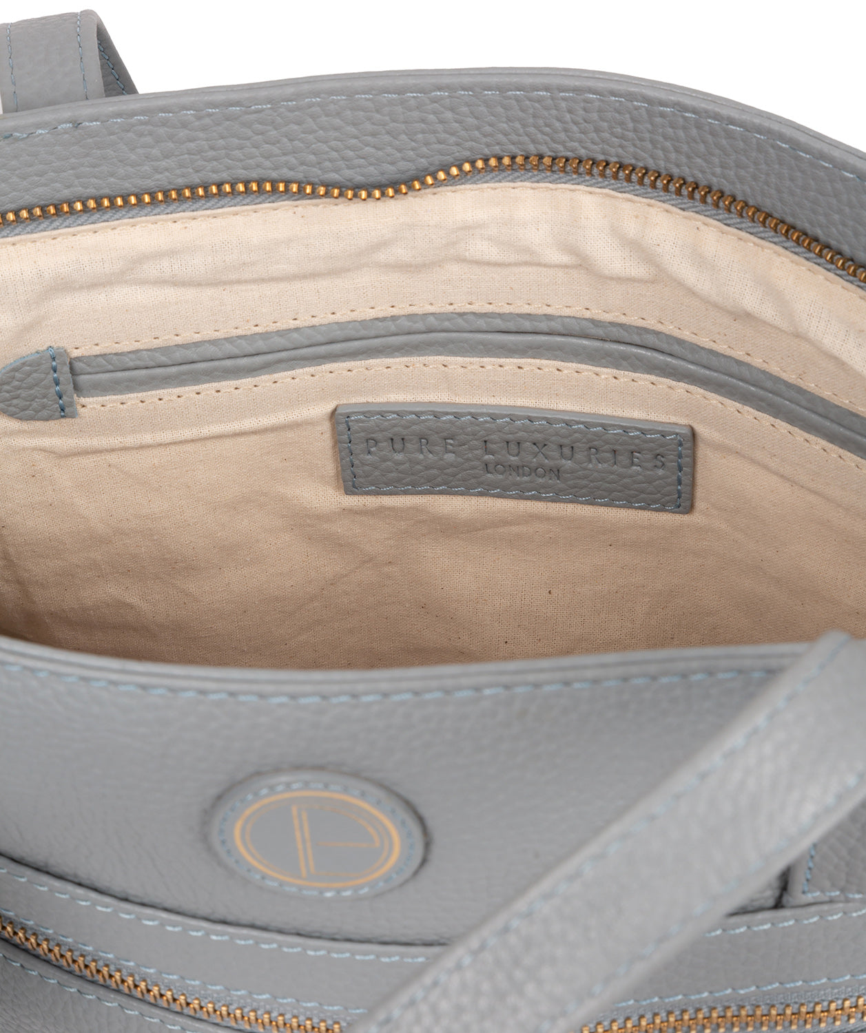 'Skye' Cashmere Blue Leather Handbag