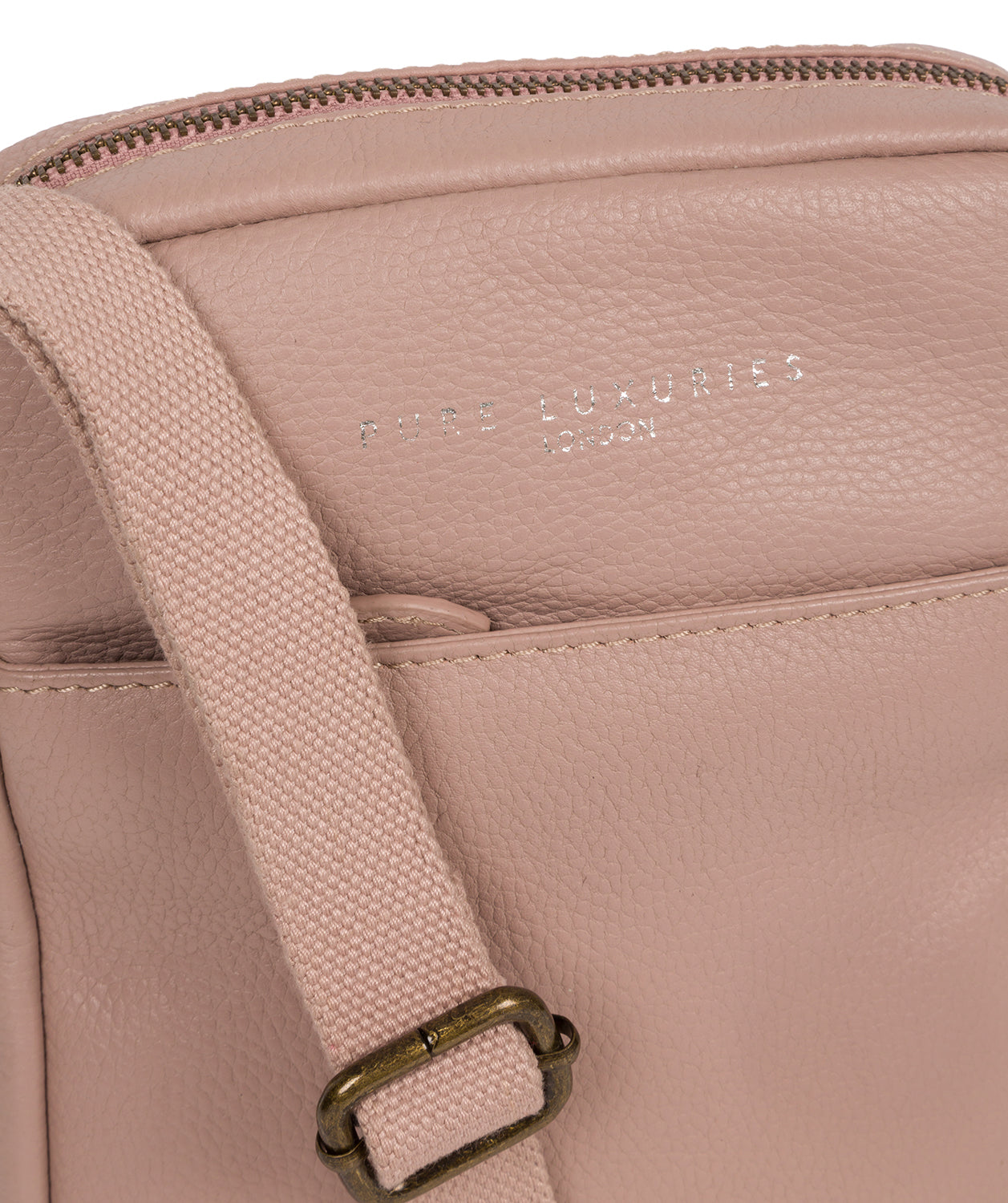 'Crew' Pink Leather Cross Body Bag
