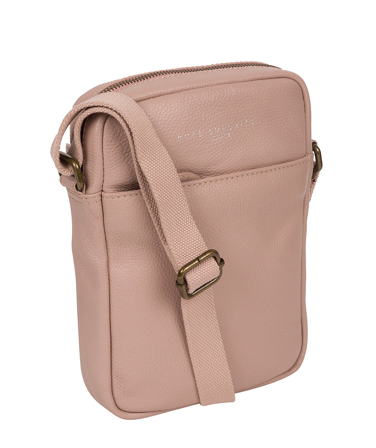 'Crew' Pink Leather Cross Body Bag