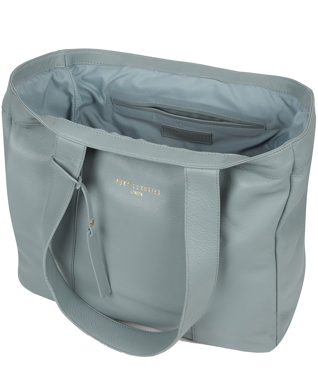 'Harlesden' Cashmere Blue Leather Tote Bag