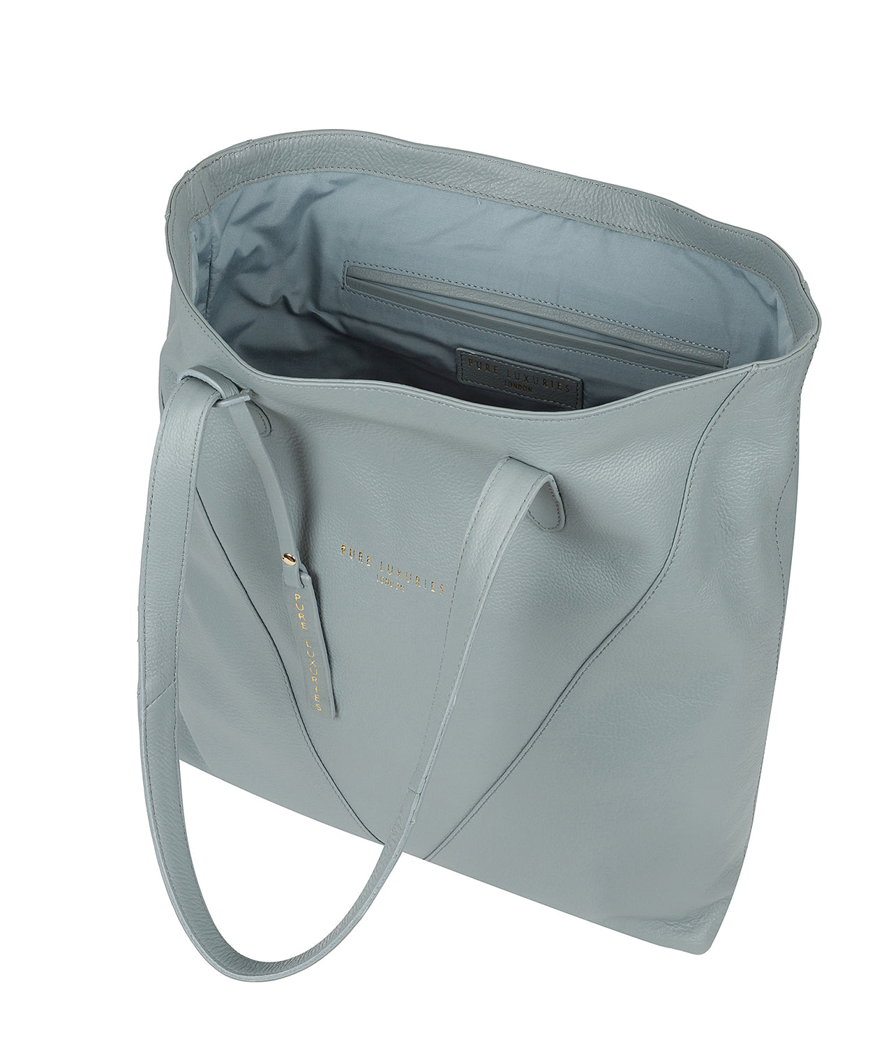 'Hatton' Cashmere Blue Leather Shopper Bag