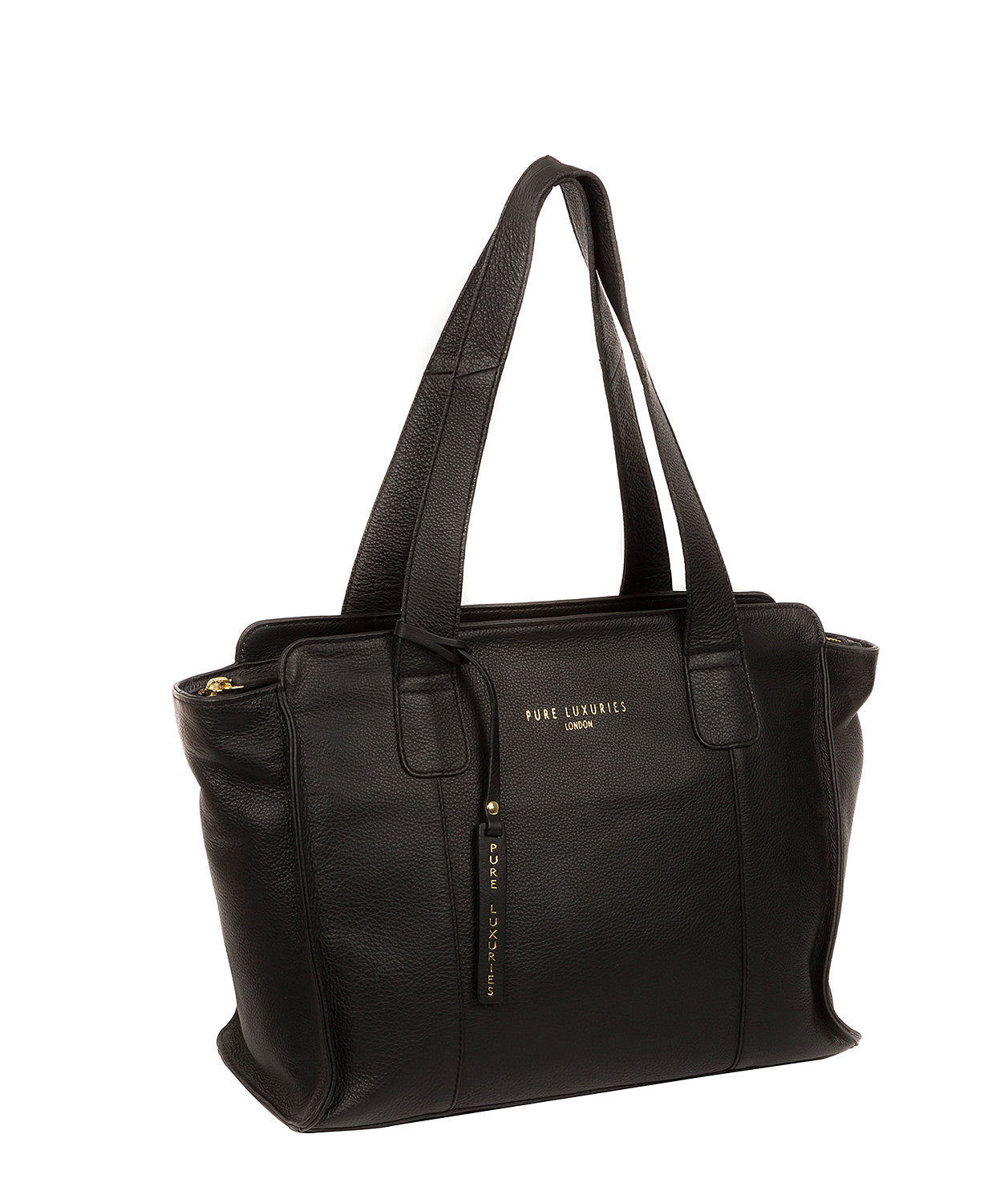'Homerton' Black Leather Handbag