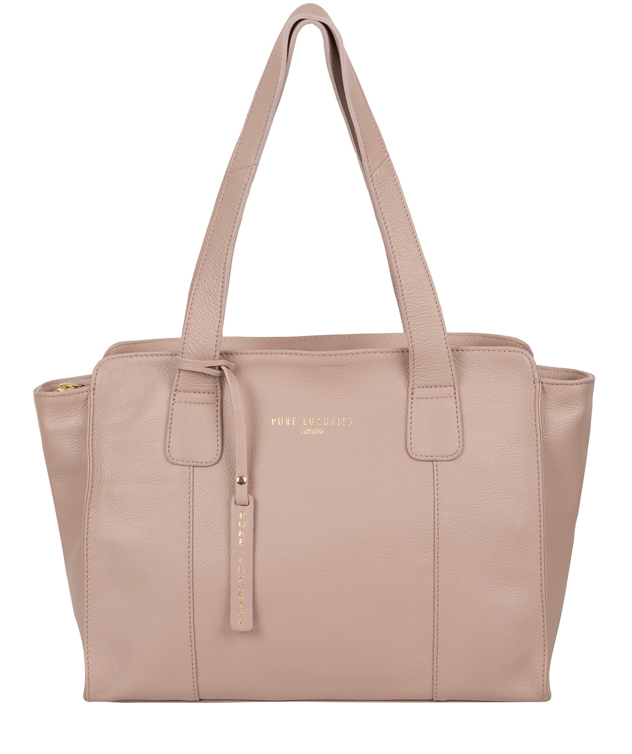 'Homerton' Blush Pink Leather Handbag - Main Image