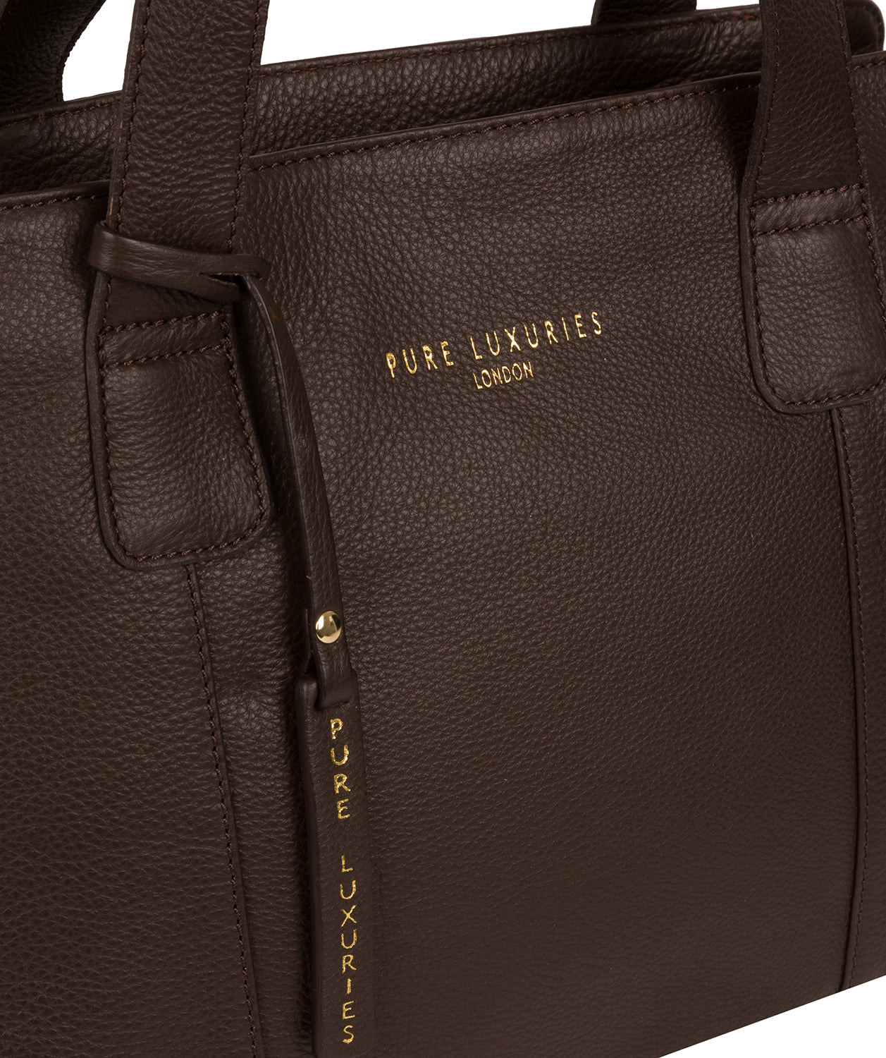 'Homerton' Choco Leather Handbag