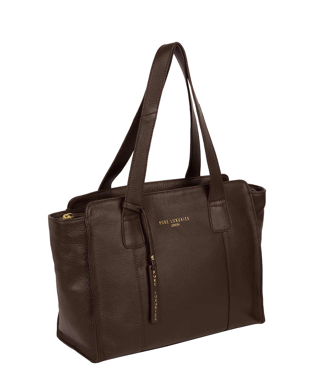 'Homerton' Choco Leather Handbag