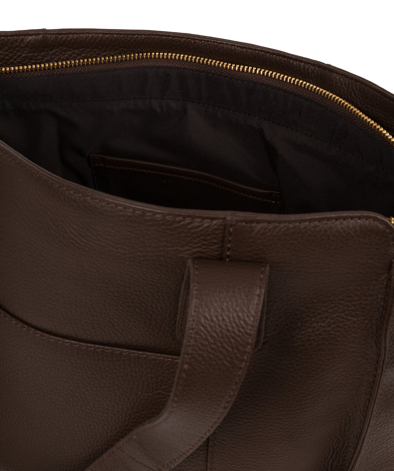 'Homerton' Choco Leather Handbag