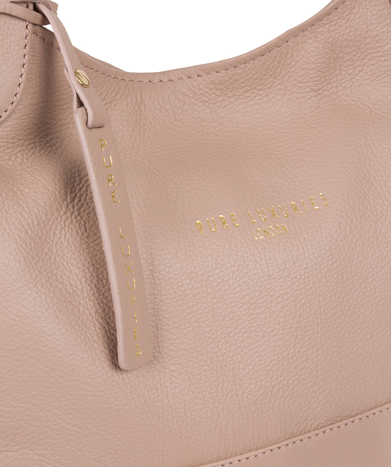 'Langdon' Blush Pink Leather Tote Bag