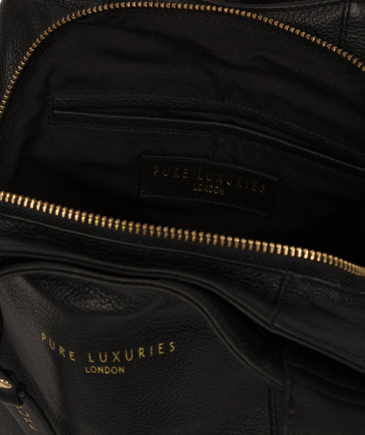 'Highbury' Black Leather Handbag