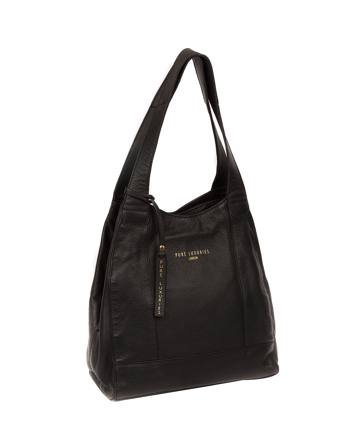 'Highbury' Black Leather Handbag