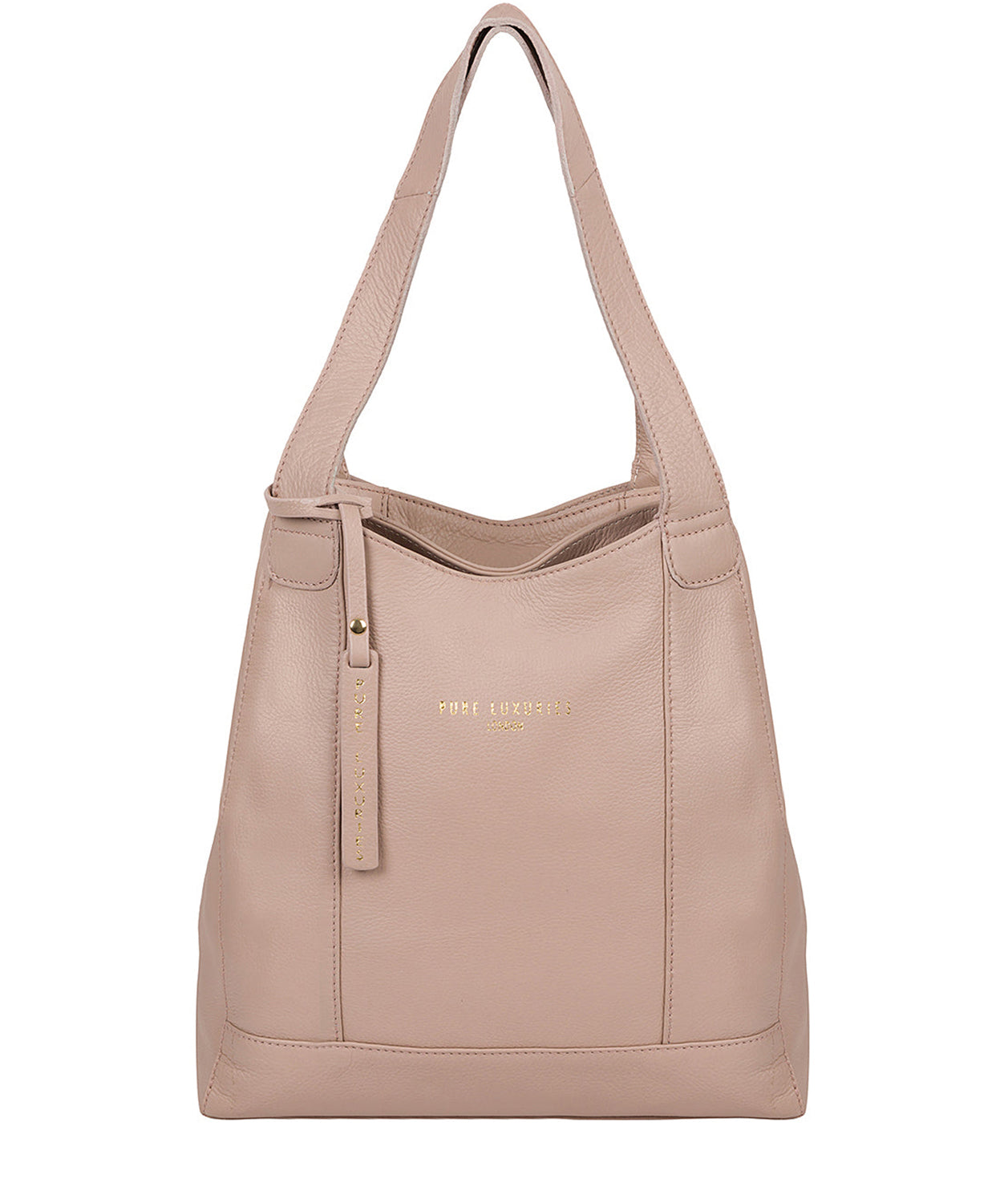 'Highbury' Blush Pink Leather Handbag