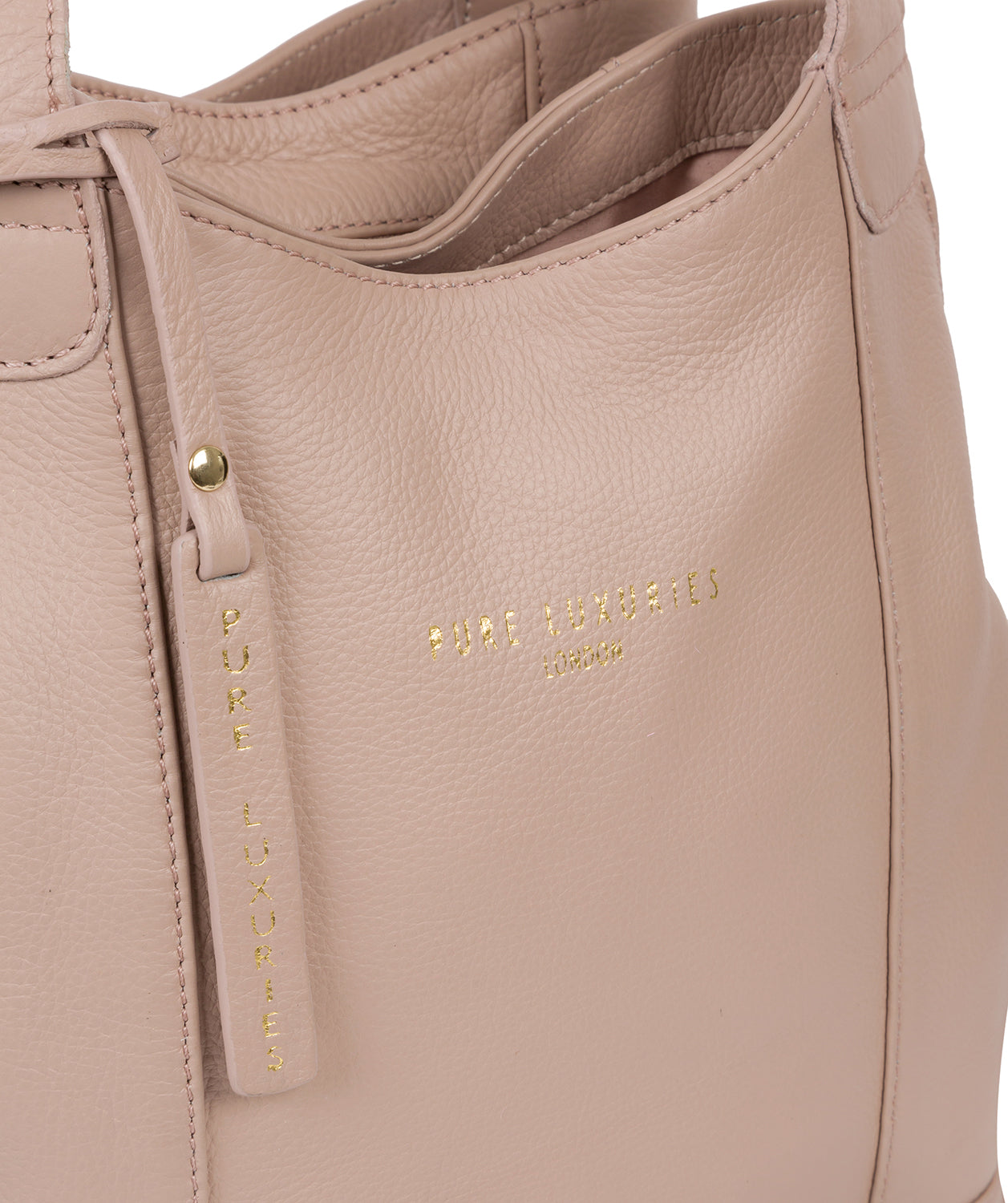 'Highbury' Blush Pink Leather Handbag