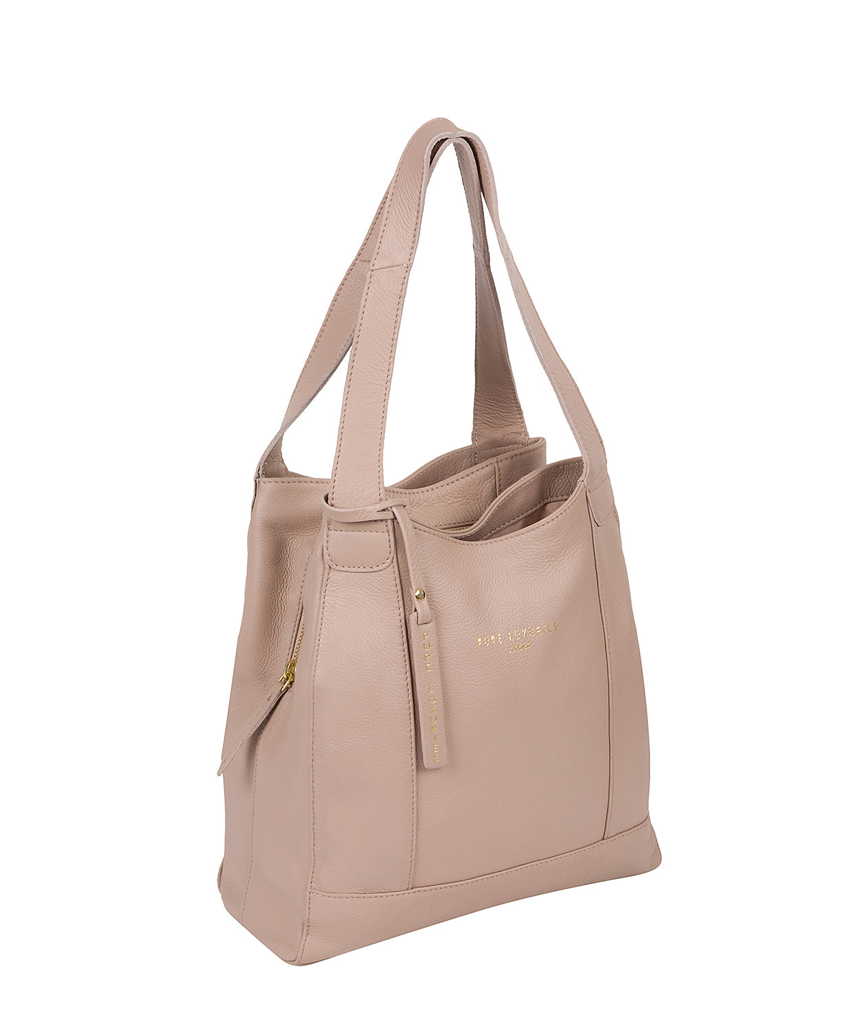 'Highbury' Blush Pink Leather Handbag