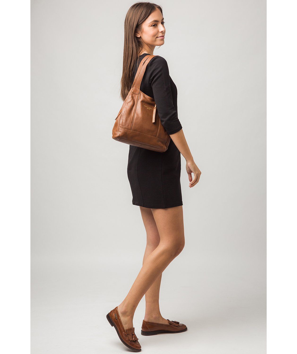 'Highbury' Saddle Tan Leather Handbag