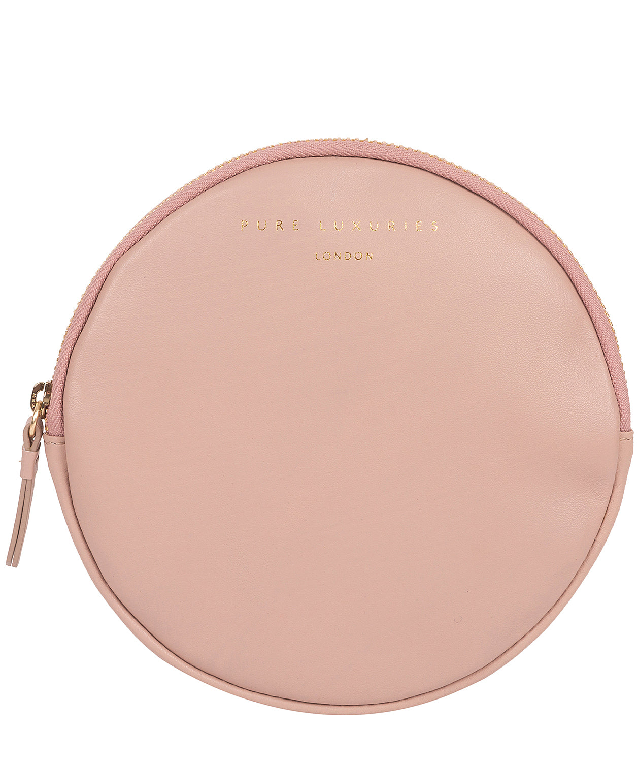 'Oakwood' Blush Pink Leather Coin Purse