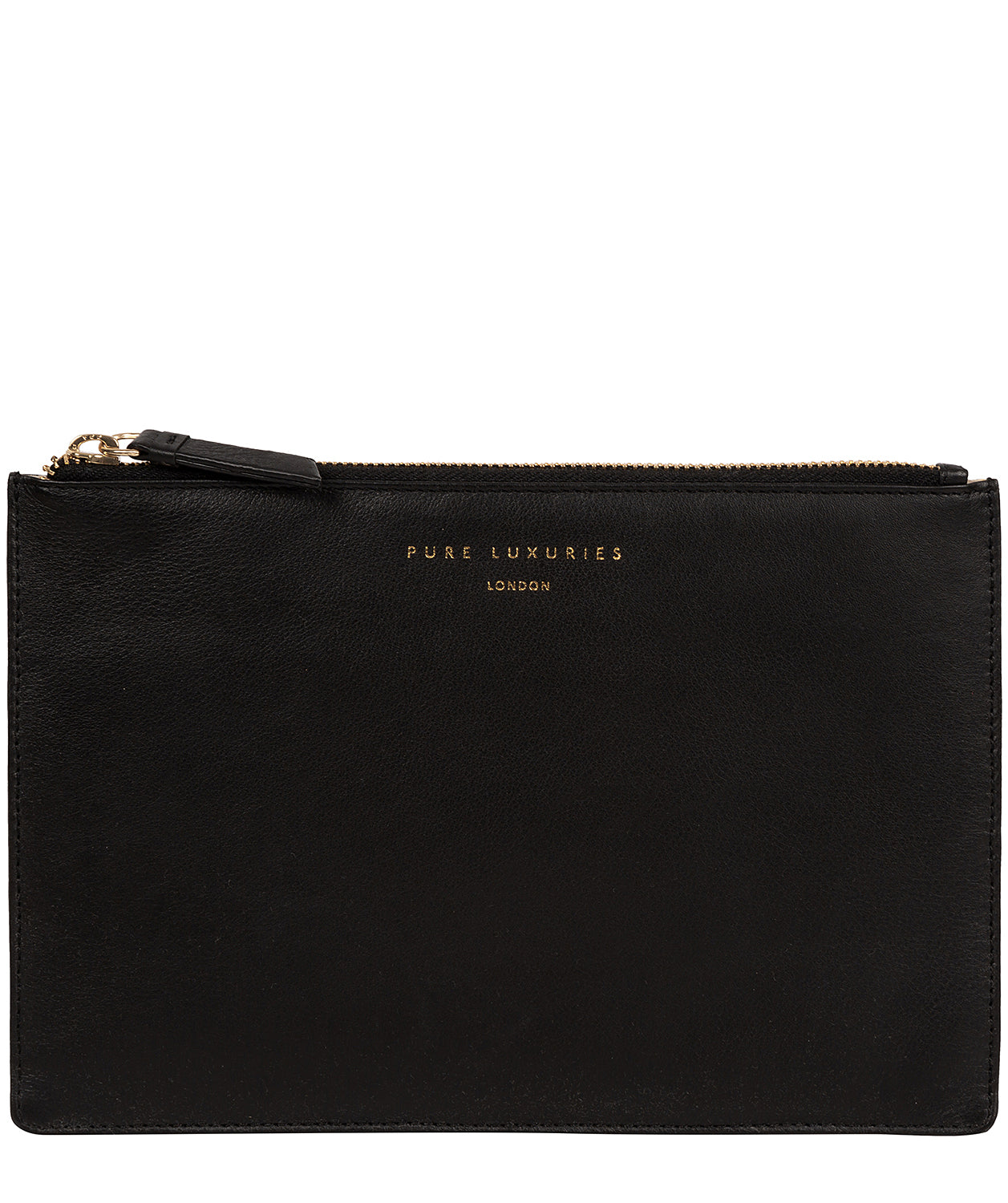 'Osterly' Black Leather Pouch