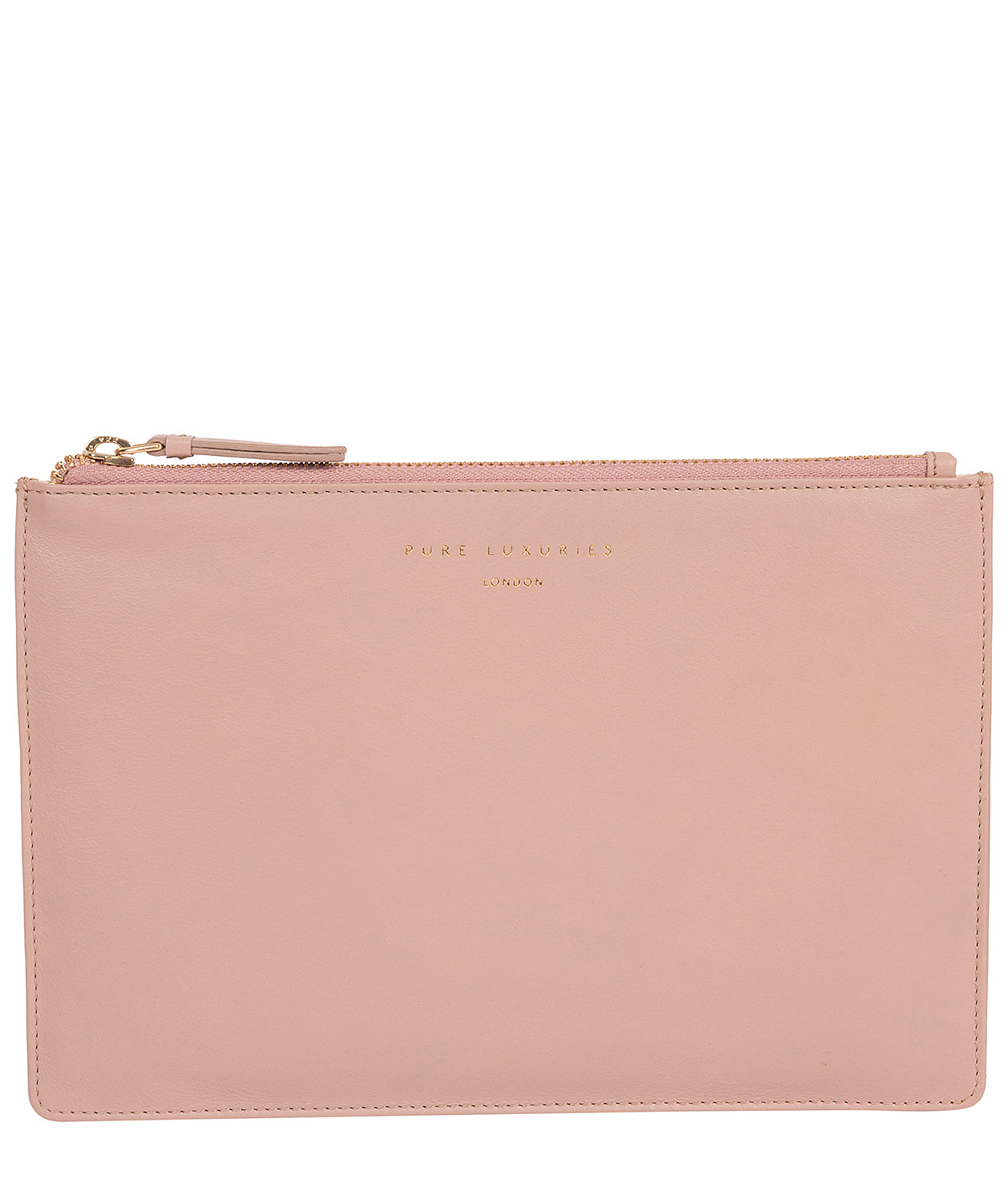 'Osterly' Blush Pink Leather Pouch