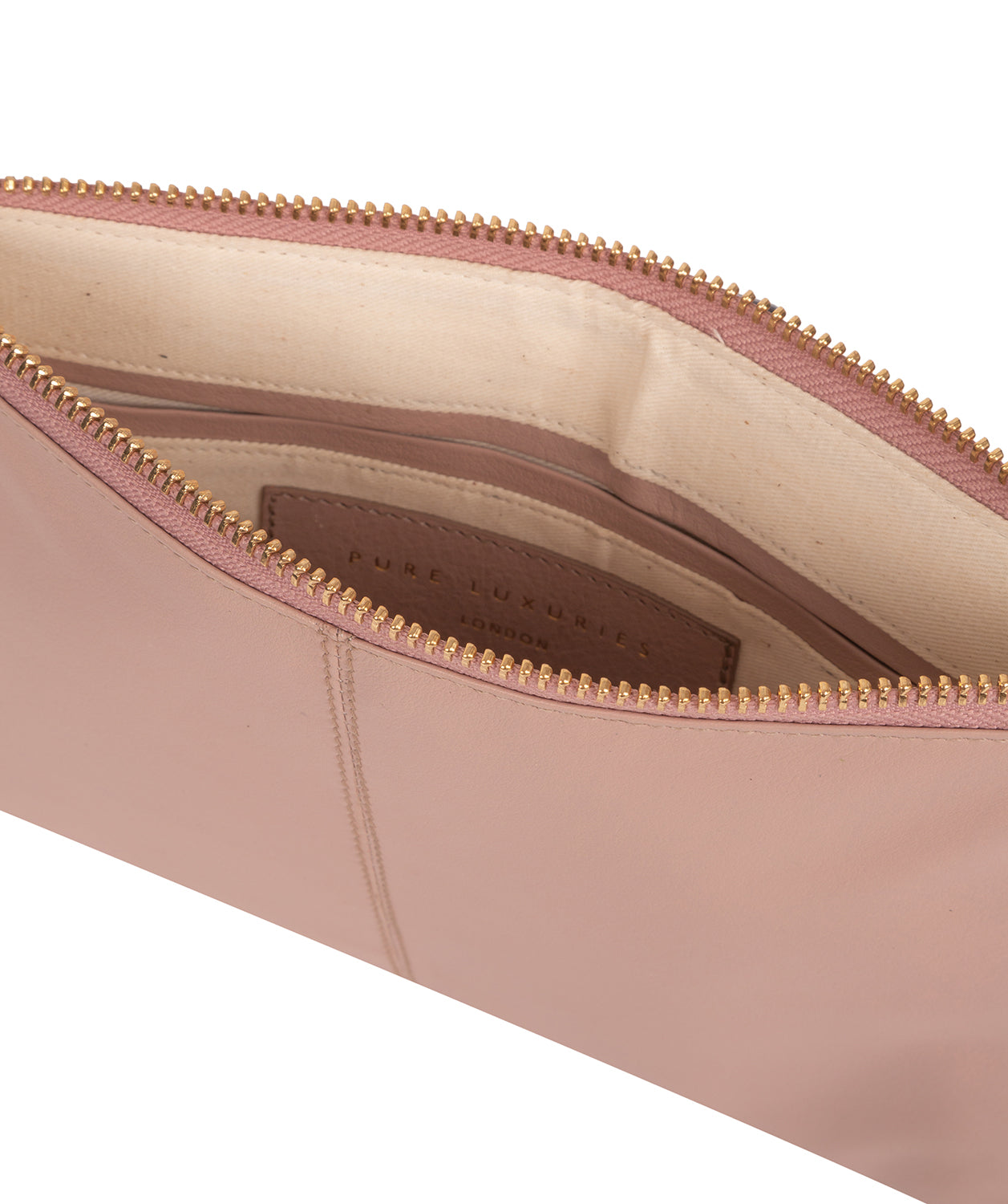 'Osterly' Blush Pink Leather Pouch