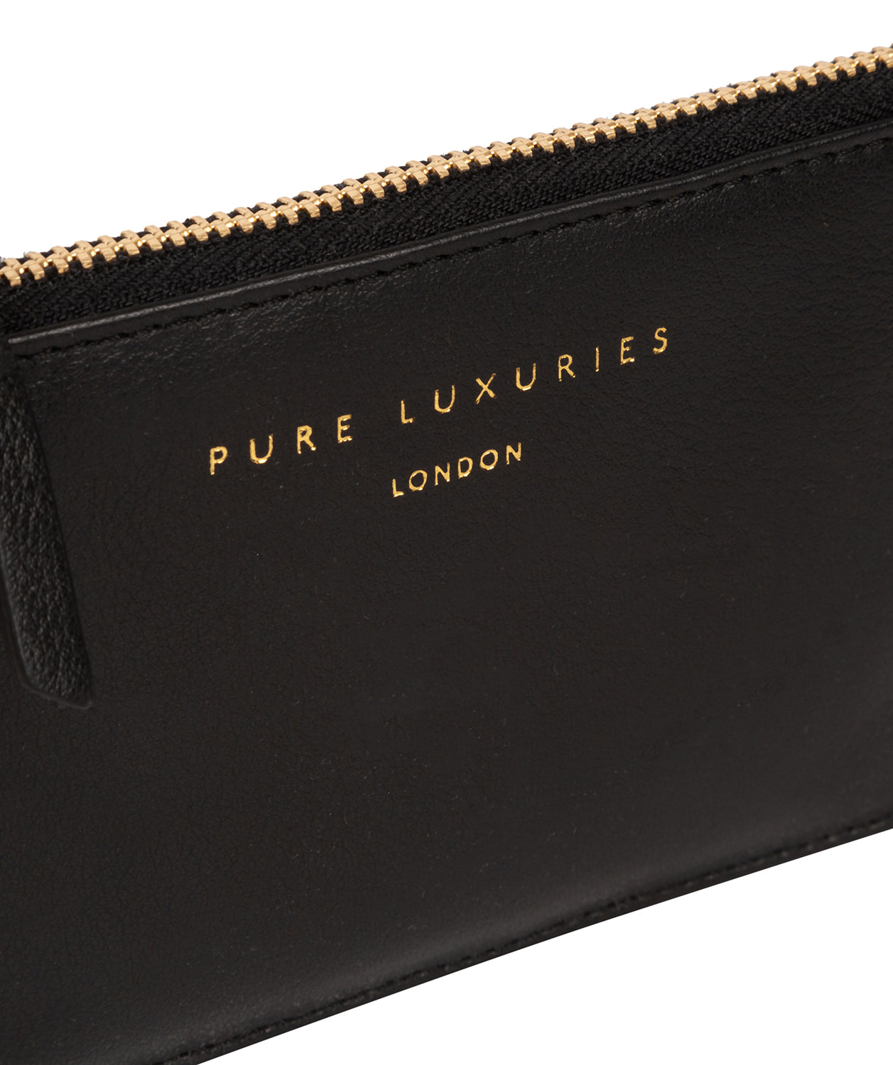 'Pinner' Black Leather Coin Purse