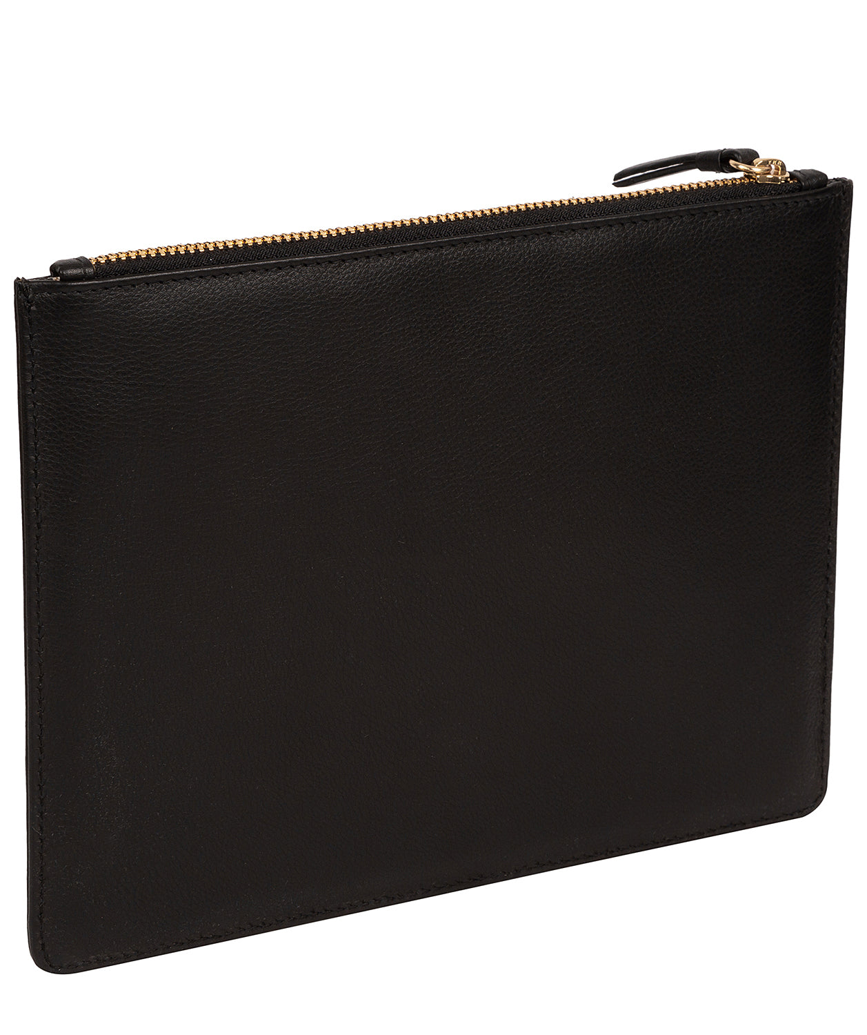 'Tadlow' Black Leather Pouch
