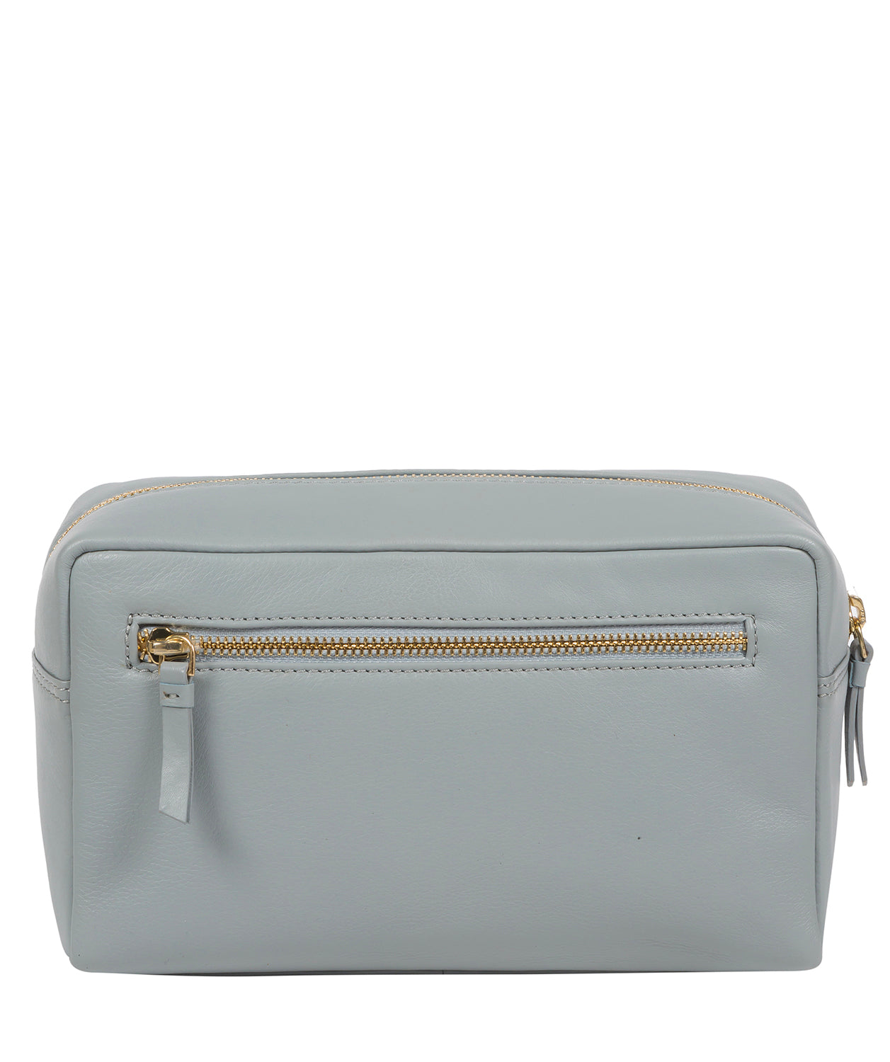 'Highgate' Cashmere Blue Leather Make-Up Bag