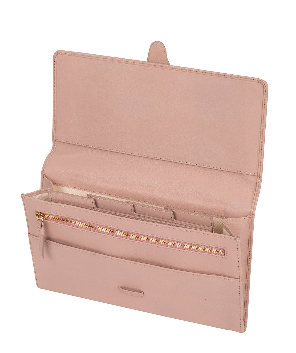 'Piccadily' Blush Pink Leather Travel Wallet