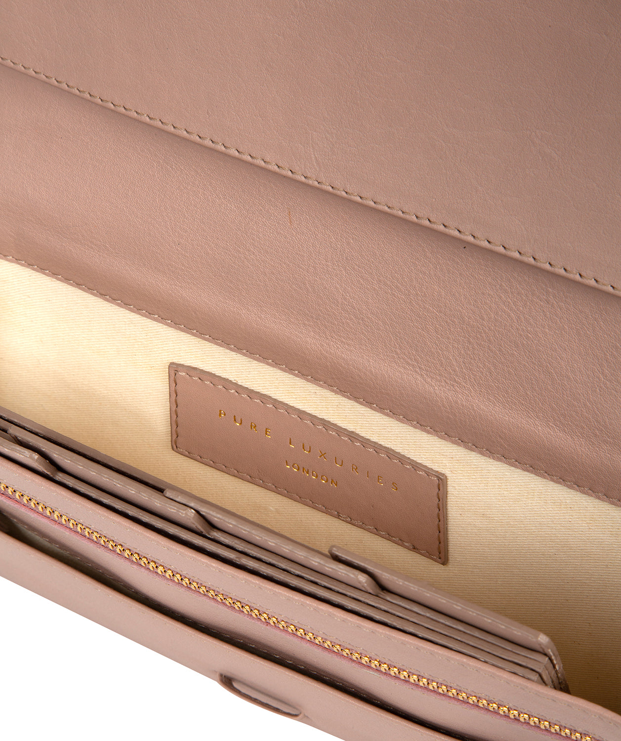 'Piccadily' Blush Pink Leather Travel Wallet