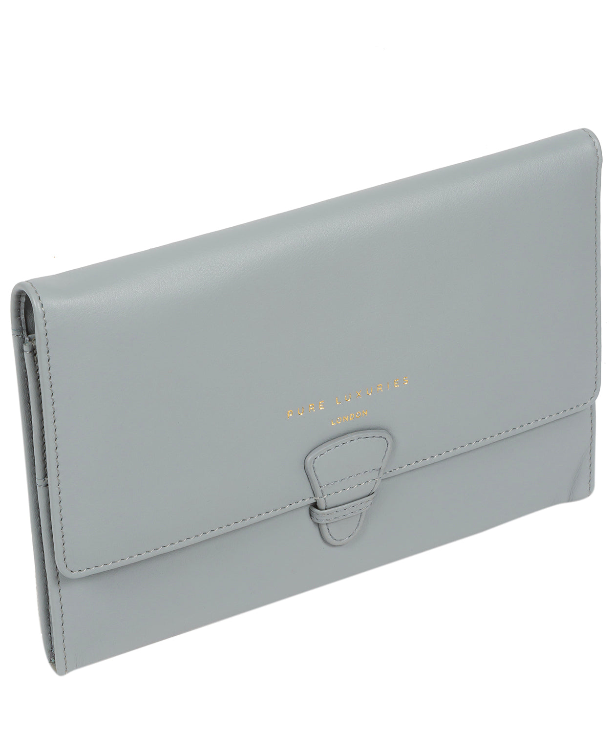 'Piccadily' Cashmere Blue Leather Travel Wallet