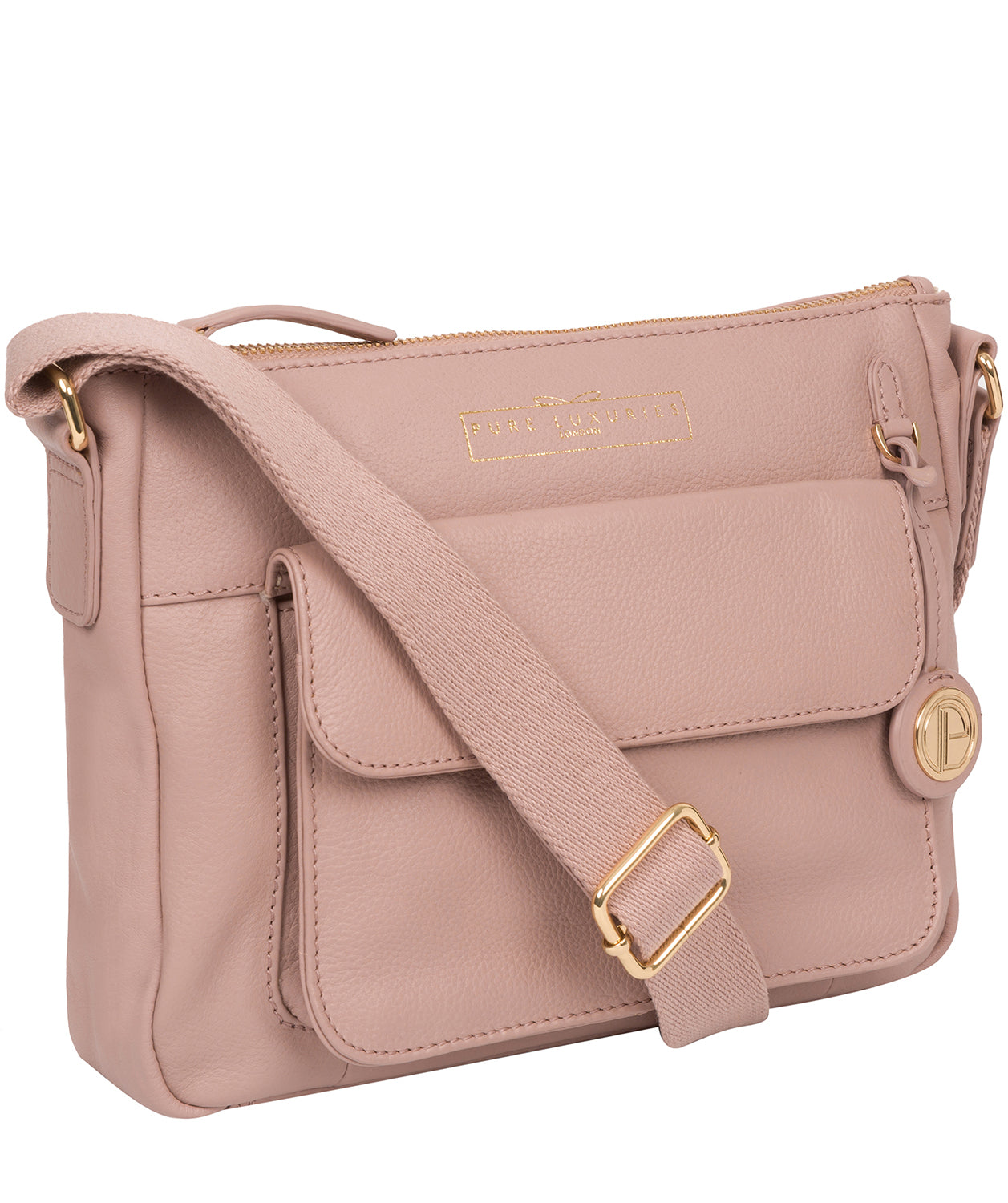 'Tindall' Blush Pink Leather Shoulder Bag