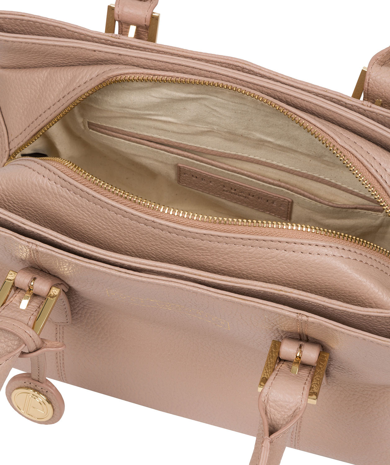 'Astley' Blush Pink Leather Handbag