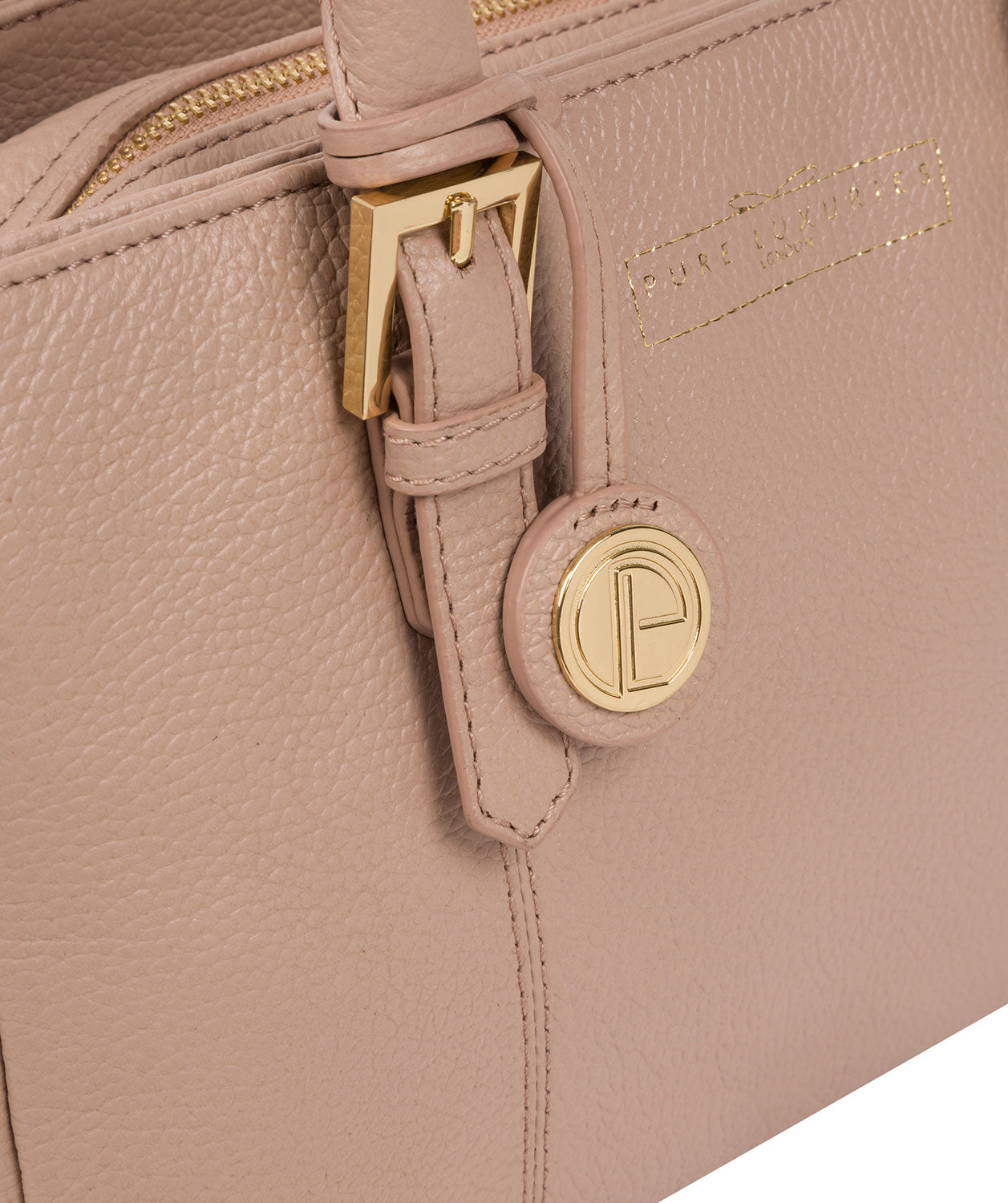 'Astley' Blush Pink Leather Handbag