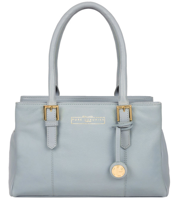 'Astley' Cashmere Blue Leather Handbag