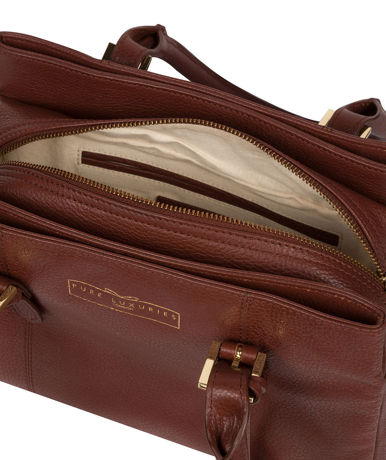 'Astley' Chestnut Leather Handbag