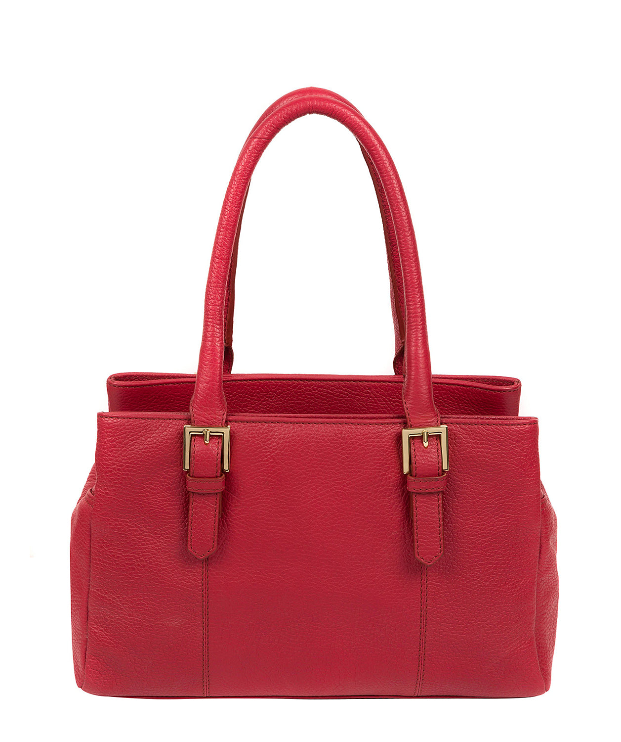 'Astley' Deep Red Leather Handbag