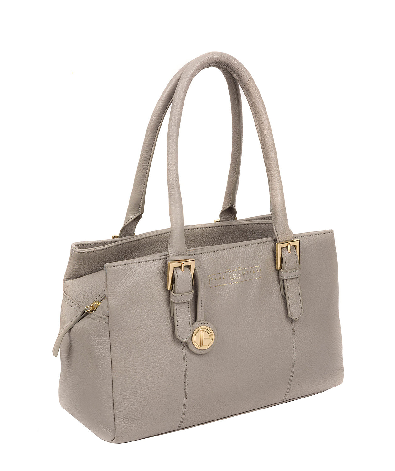 'Astley' Grey Leather Handbag